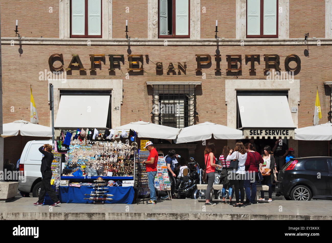 Caffe San Pietro Cafe Saint Peter Via Della Conciliazione Rome Italy Stock Photo Alamy