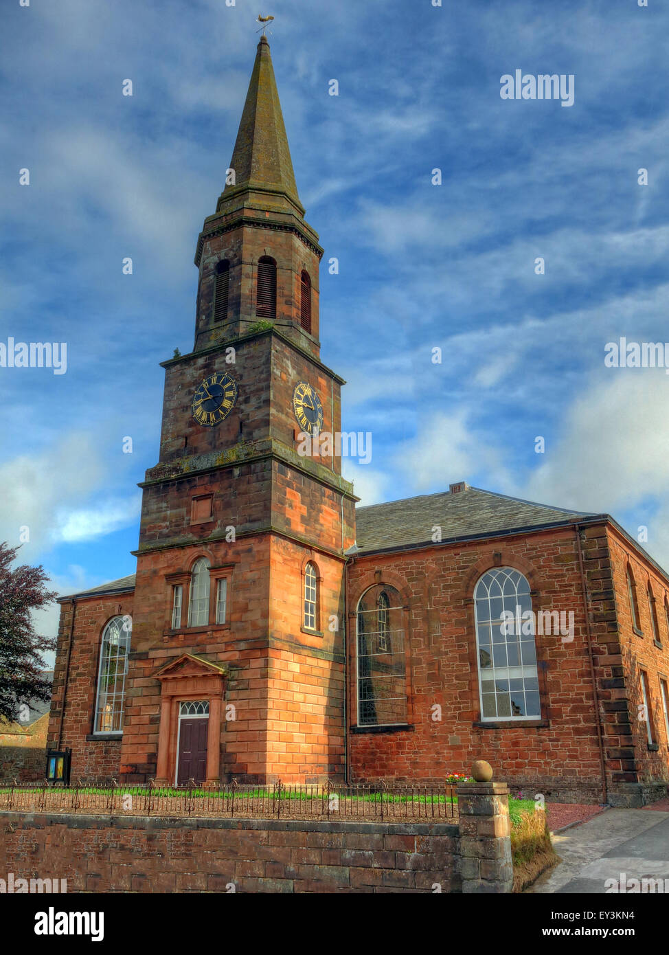 Annan Old Parish Church of Scotland Stock Photo