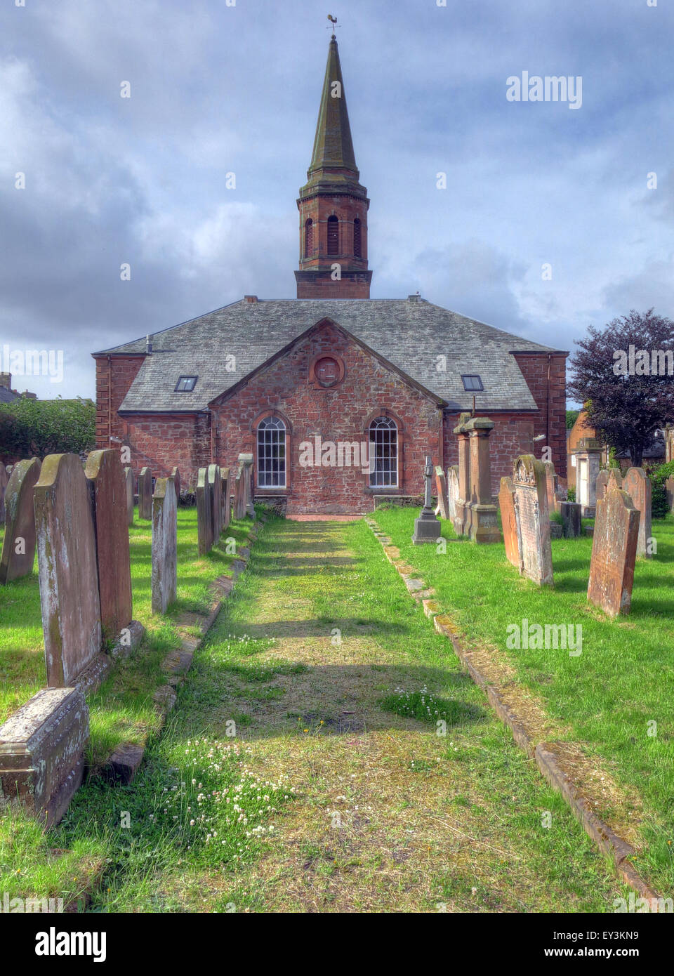 Annan Old Parish Church of Scotland Stock Photo