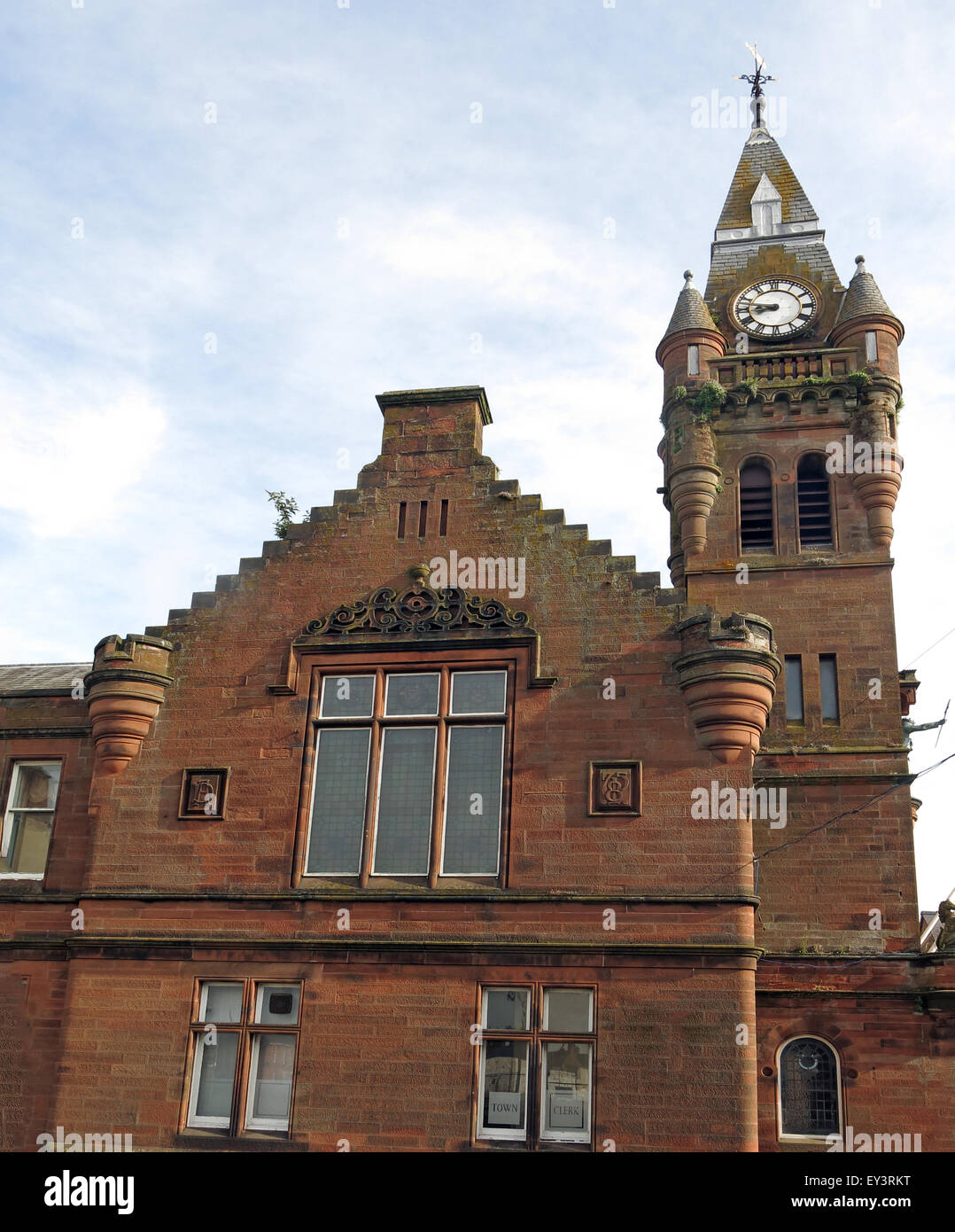 Annan town hall,Annan, Dumfries & Galloway - Municipal buildings Stock Photo