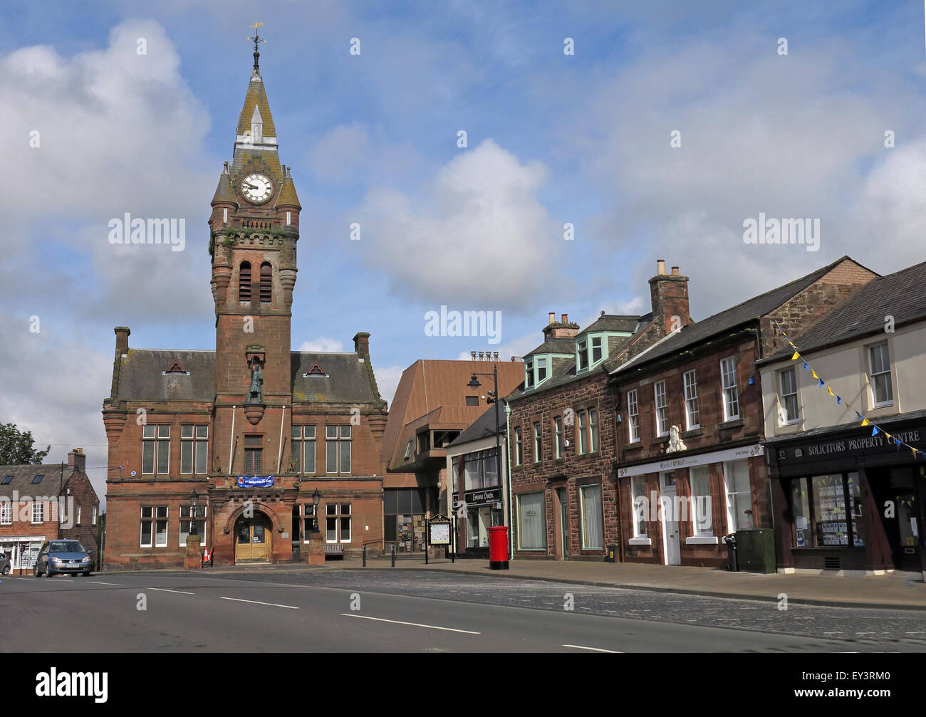 Annan town hall, Annan, Dumfries & Galloway - Council Chambers, 16 High St , Municipal buildings, Annan, Scotland, UK DG12 6AQ Stock Photo