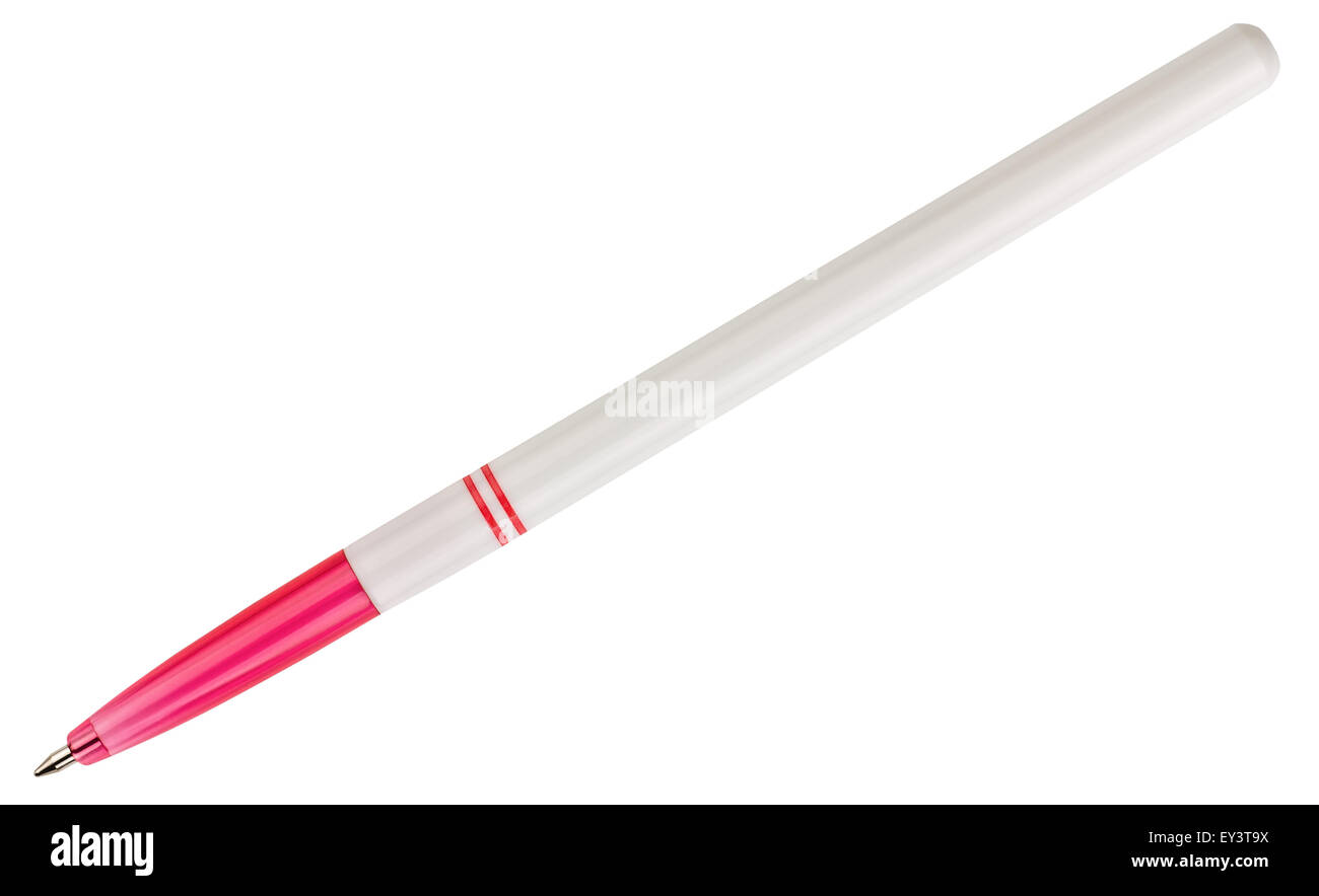 the ballpoint pen isolated on white background Stock Photo