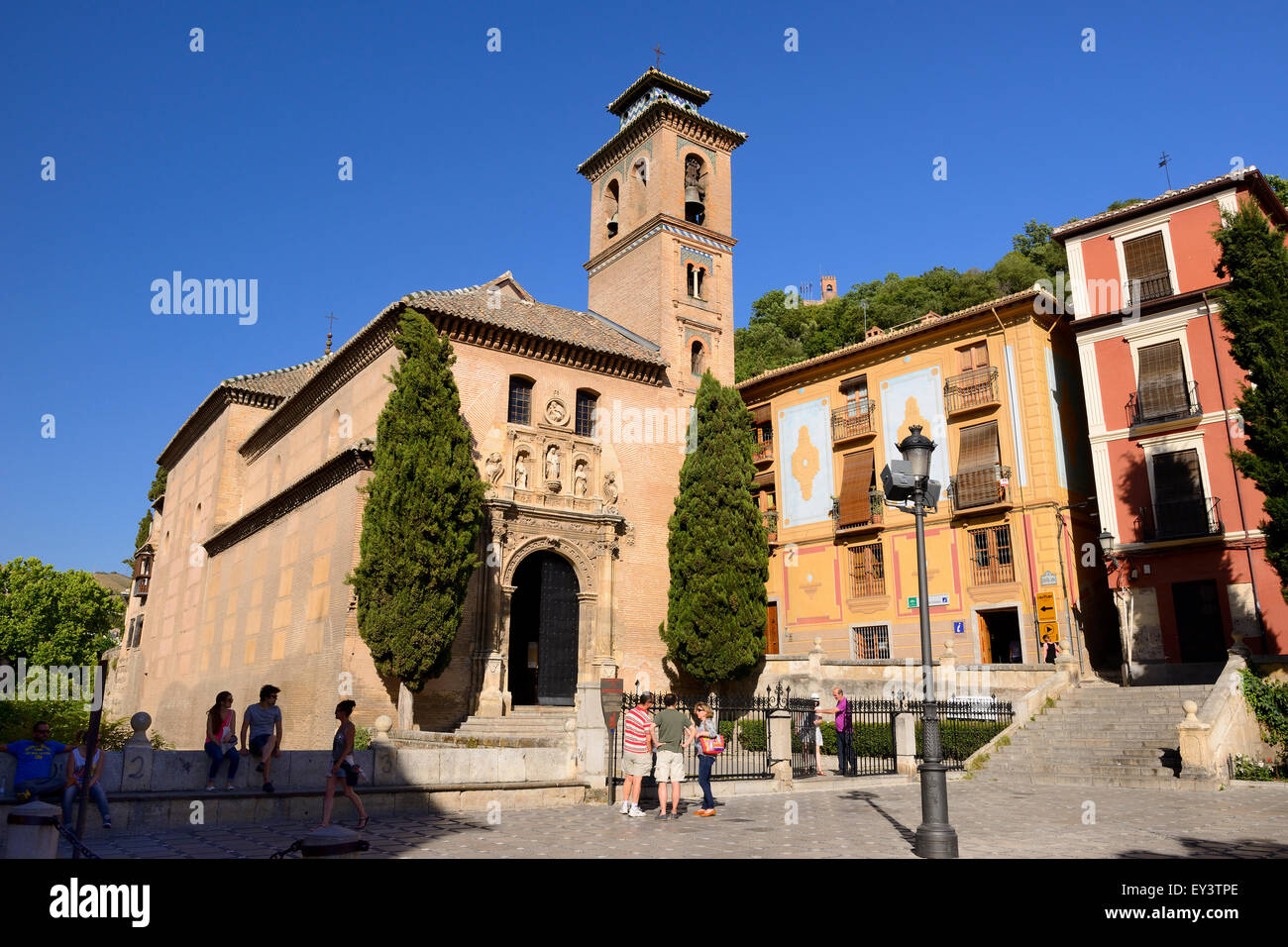 Church of Saint Anna (Iglesia de San Gil y Santa Ana) in Granada, Andalusia, Spain Stock Photo