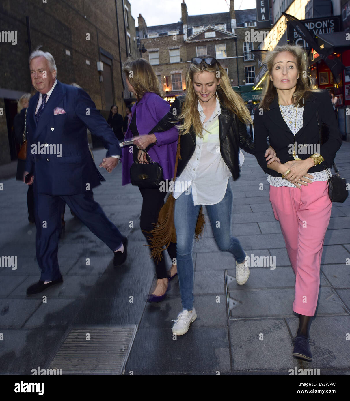 Cressida Bonas leaving Leicester Square Theatre Featuring: Cressida