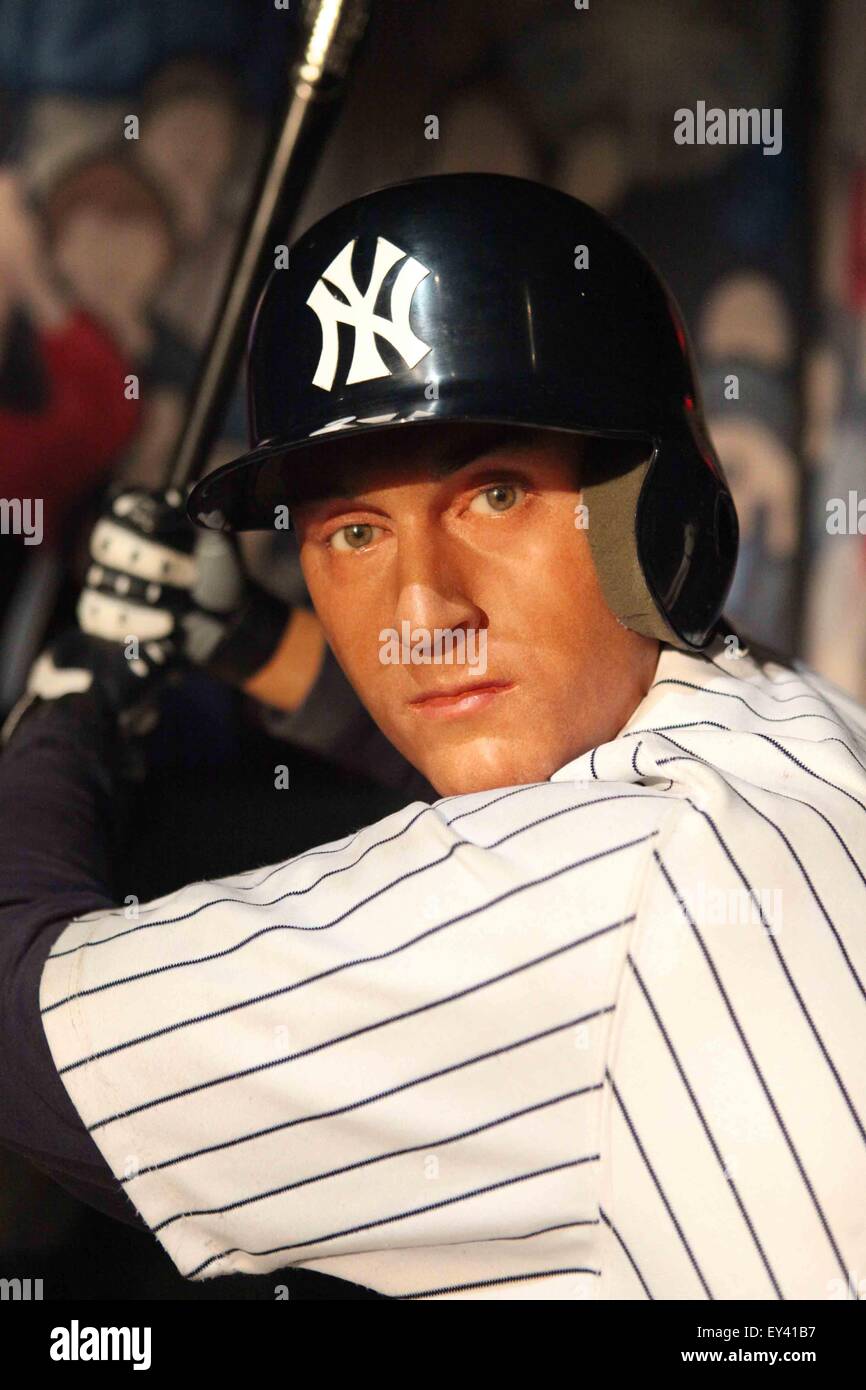 Wax figure at Madame Tussauds  Featuring: Derek Jeter Where: New York City, United States When: 19 May 2015 Stock Photo