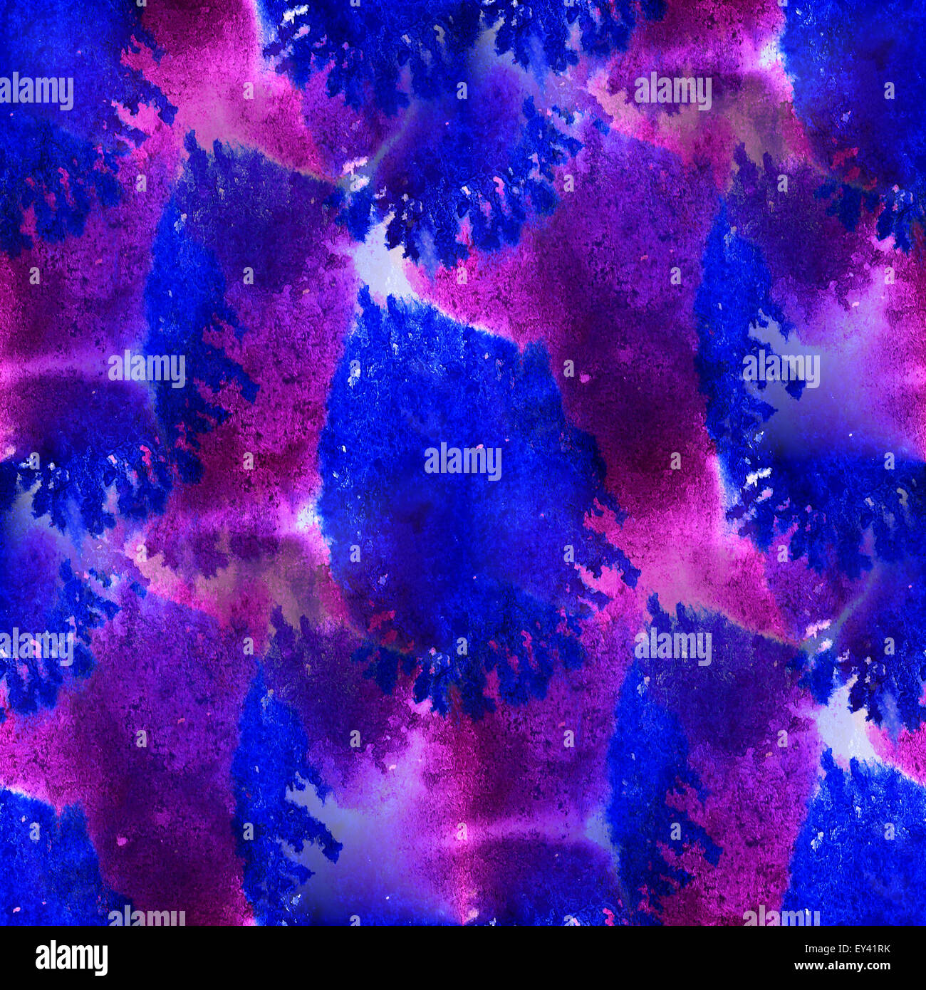 Seamless pattern blue, pink watercolor hand abstract painted bac Stock ...