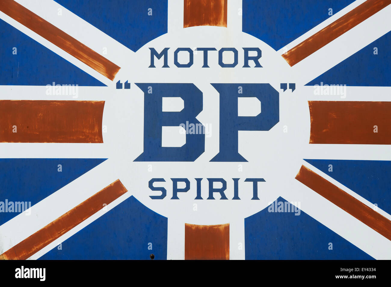 BP MOTOR SPIRIT VINTAGE TIN SIGN