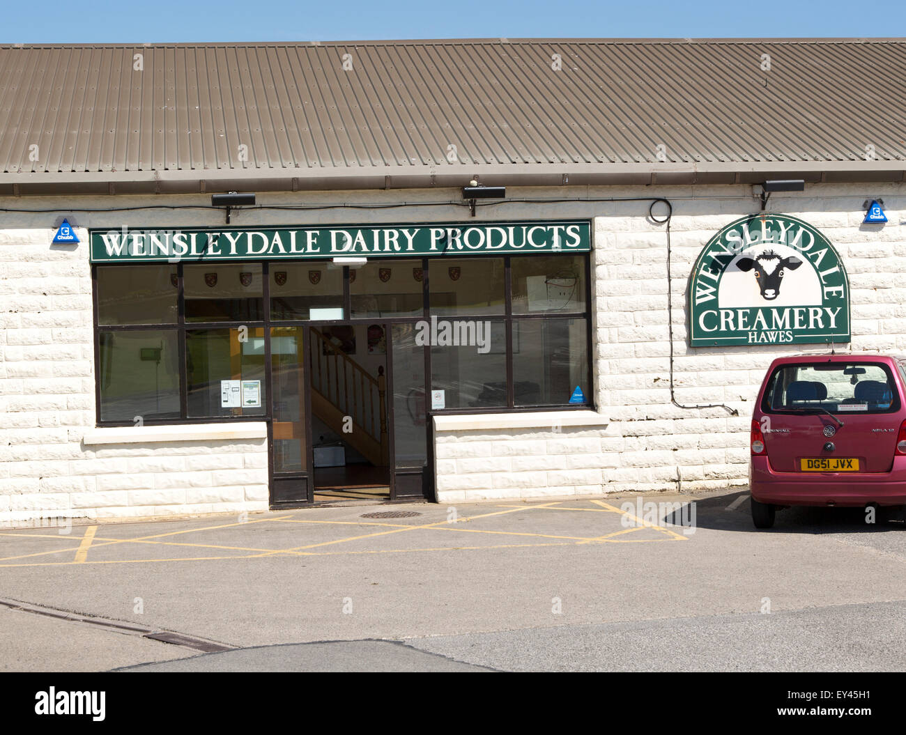 Wensleydale Creamery cheese factory visitor centre, Hawes, Yorkshire Dales national park