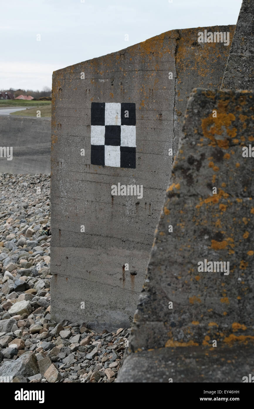 Channel Islands German defense second World War gun turrets Stock Photo