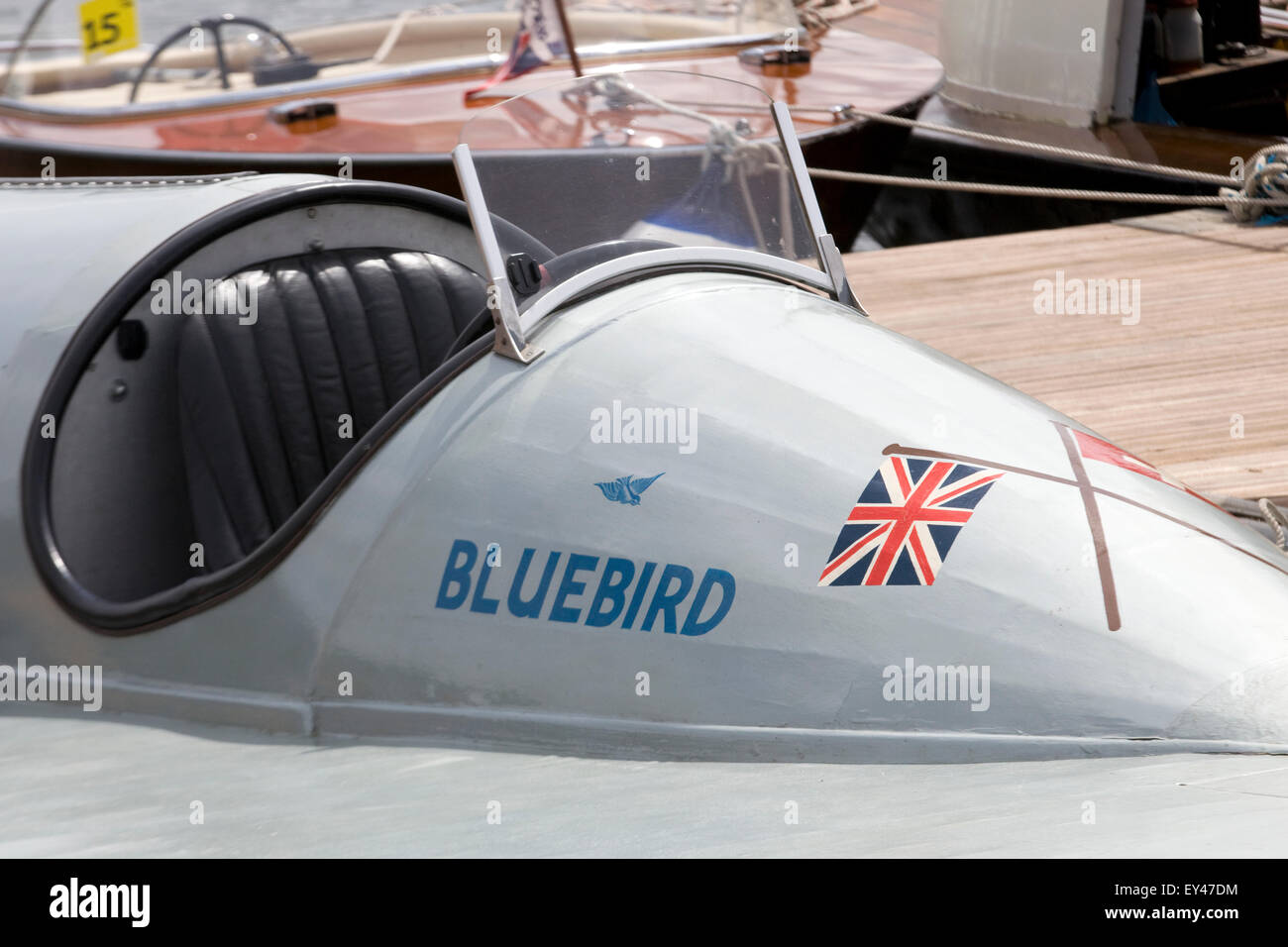 original Bluebird K3 water speed record hydroplane powerboat Henleyon