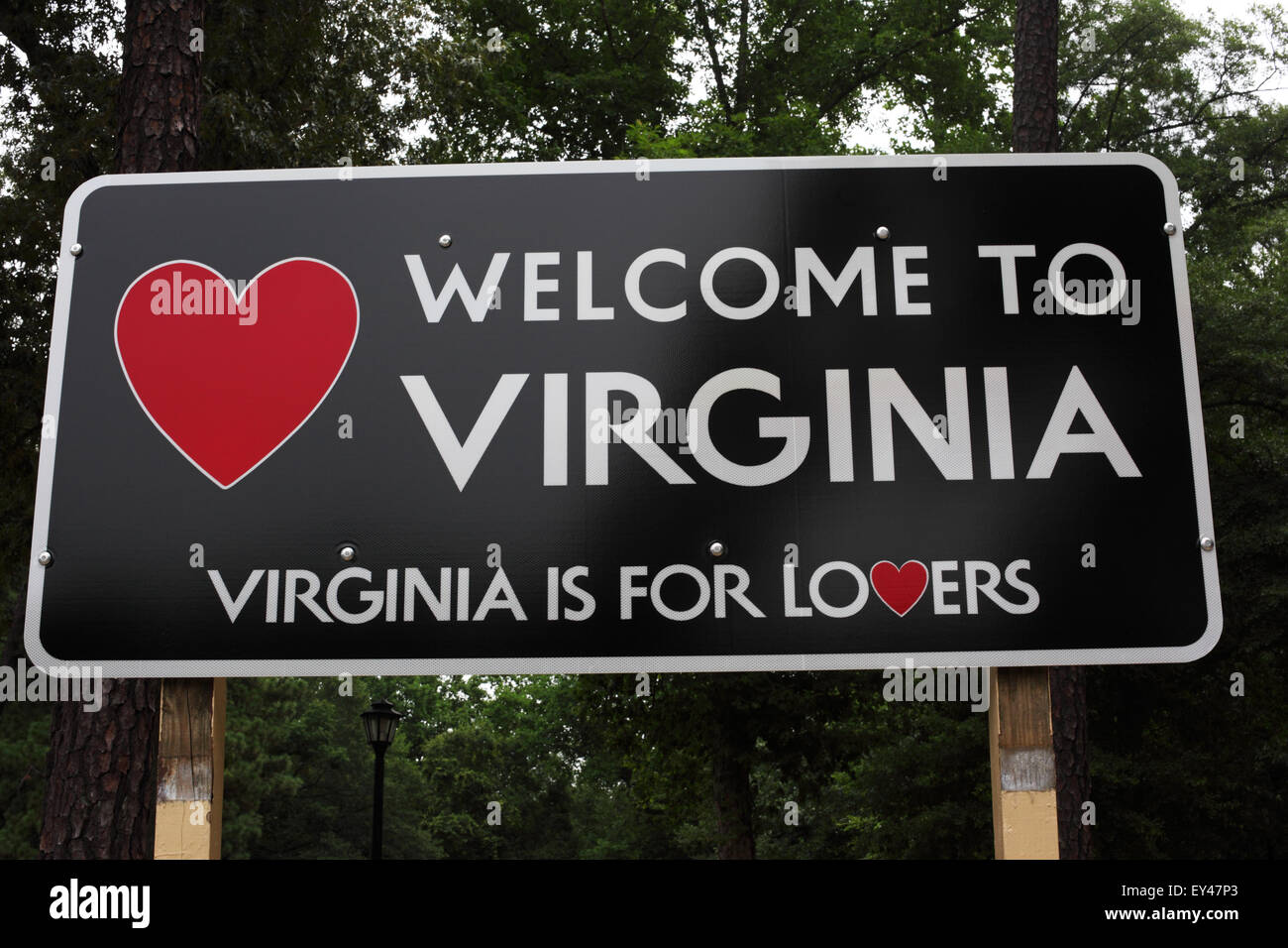 to Virginia sign Stock Photo Alamy