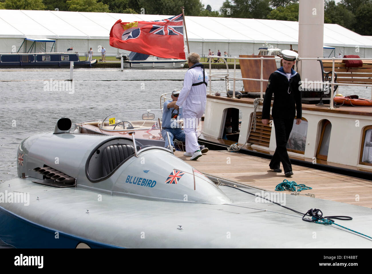 original Bluebird K3 water speed record hydroplane powerboat Henleyon