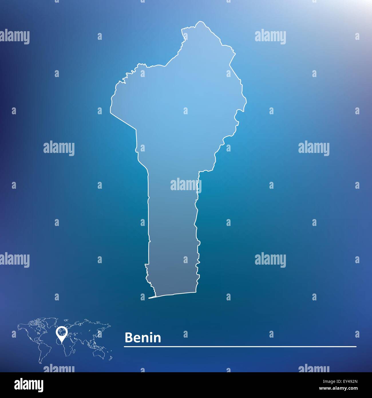 Map of Benin - vector illustration Stock Vector Image &amp; Art - Alamy