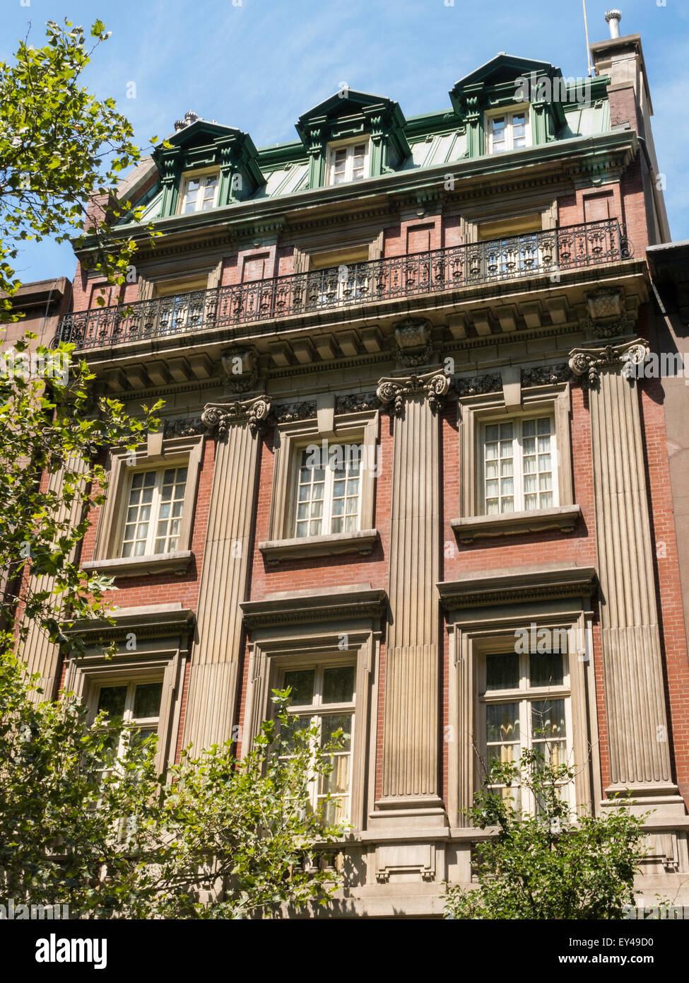 Brownstones in the Murray Hill Historic District, New York City, USA Stock Photo