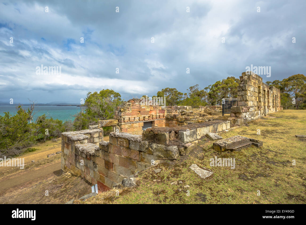 Coal Mines Ruins Tasmania Stock Photo Alamy
