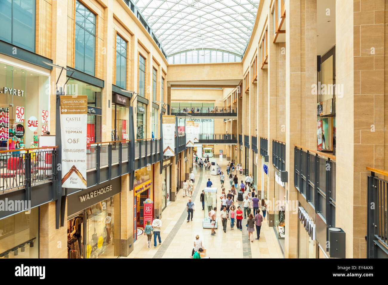 Grand Arcade Shopping Mall Cambridge City Centre Cambridgeshire England