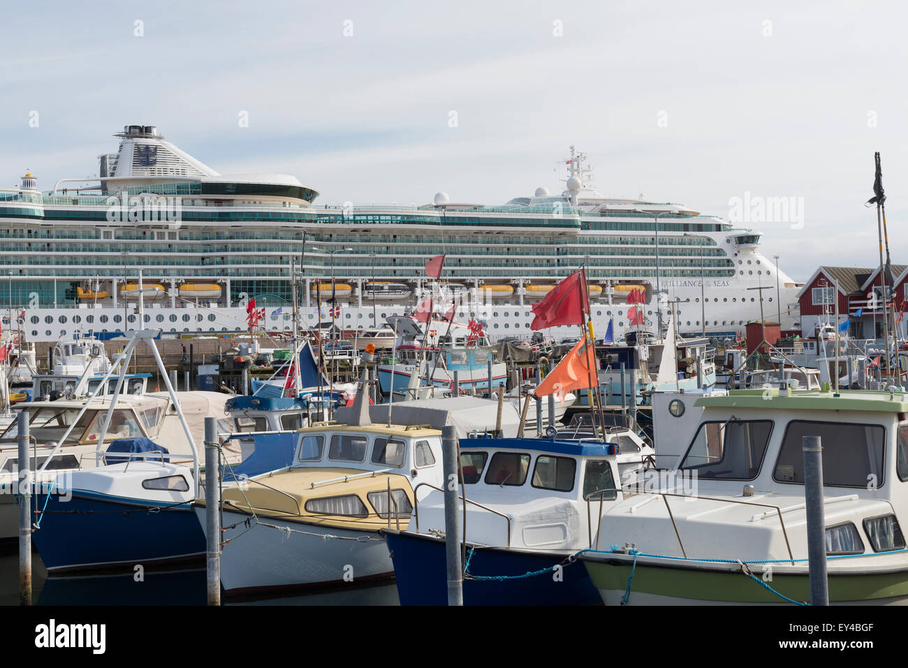 The cruise vessel Brilliance of the Seas at Skagen. Stock Photo