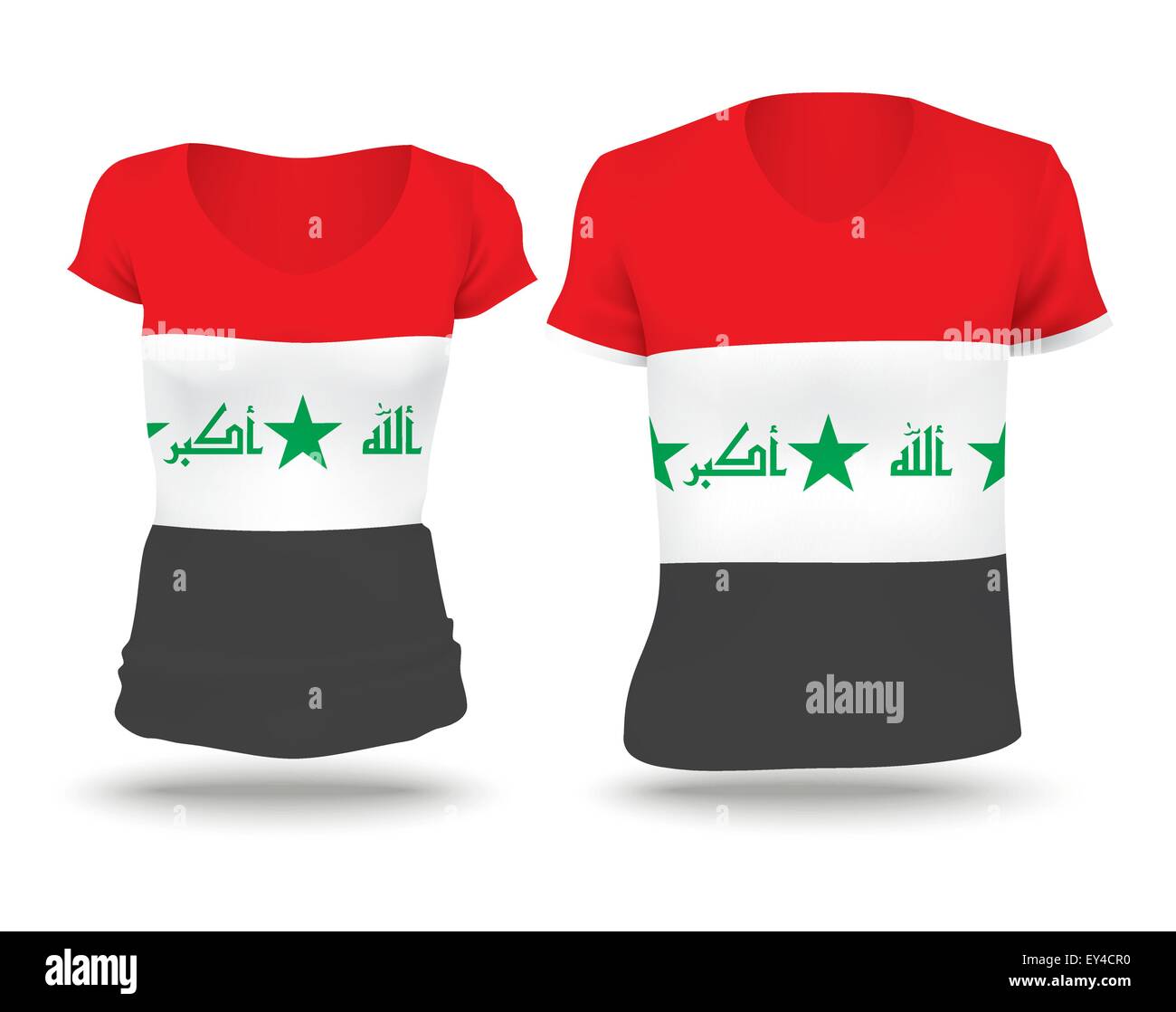 Flag shirt design of Iraq - vector illustration Stock Vector Image ...