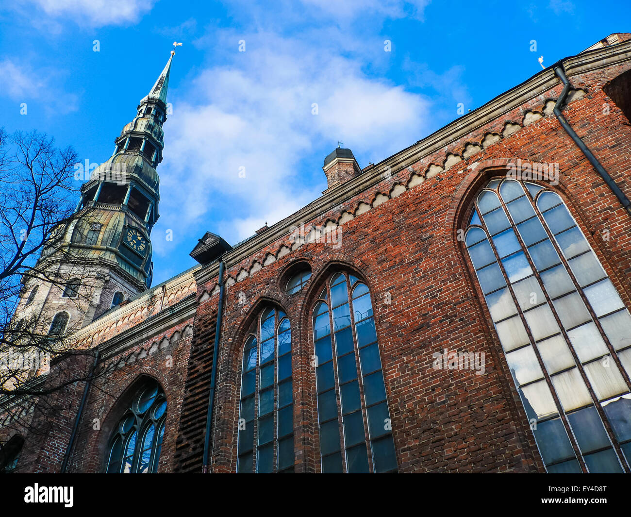 Latvia Riga City's historical center - Unesco world heritage site Saint ...
