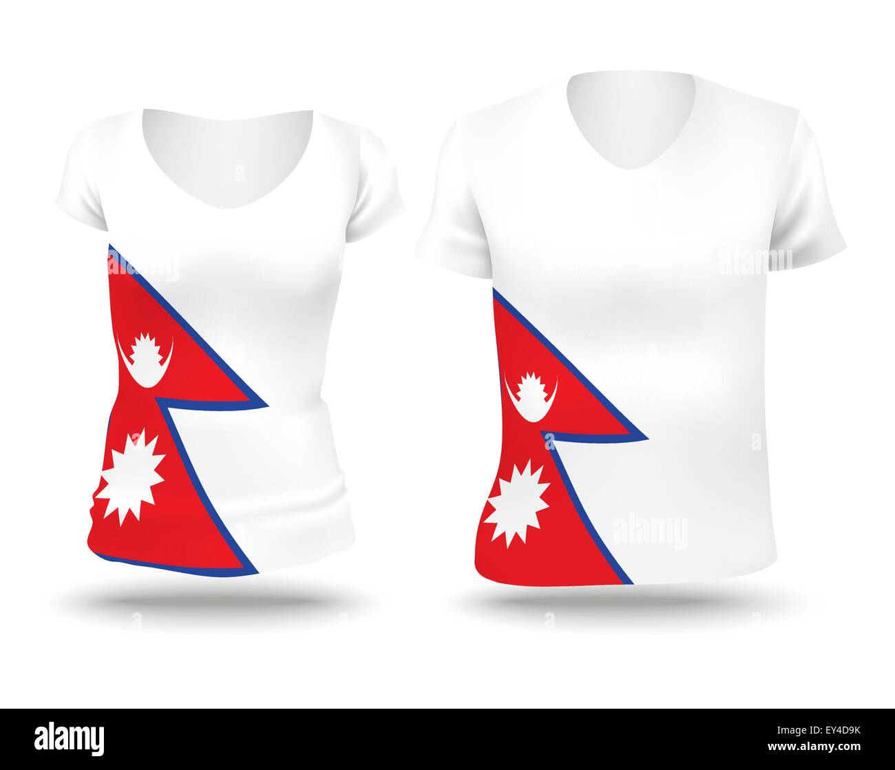 Flag shirt design of Nepal - vector illustration Stock Vector Image & Art -  Alamy