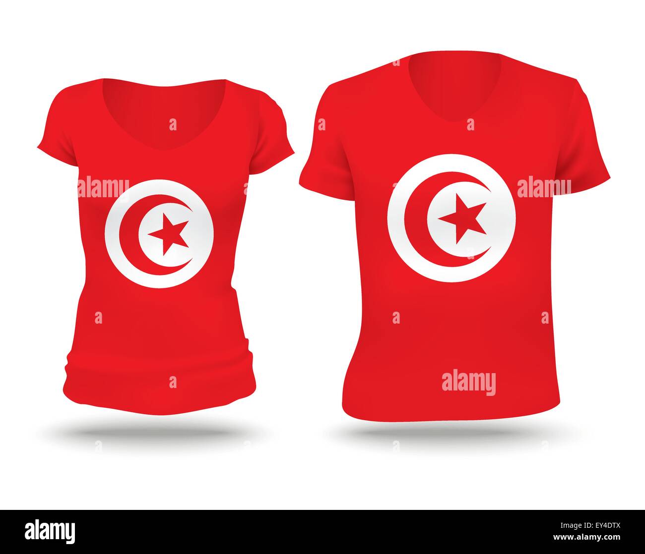 Tunisia flag t shirt Stock Vector Images - Alamy