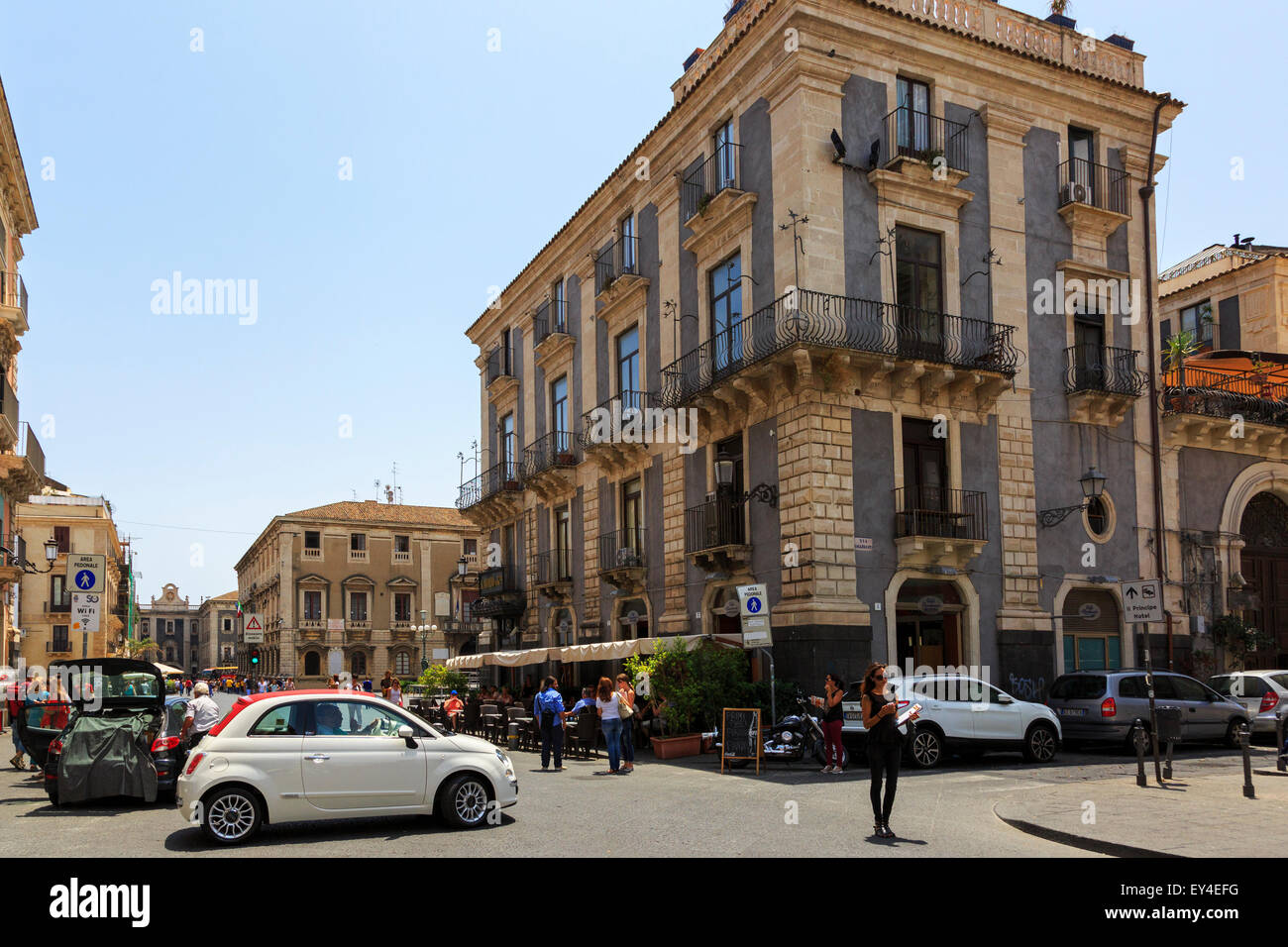 Palazzo la Piana, Via Etnea, pedestrian precinct, Catania, Sicily