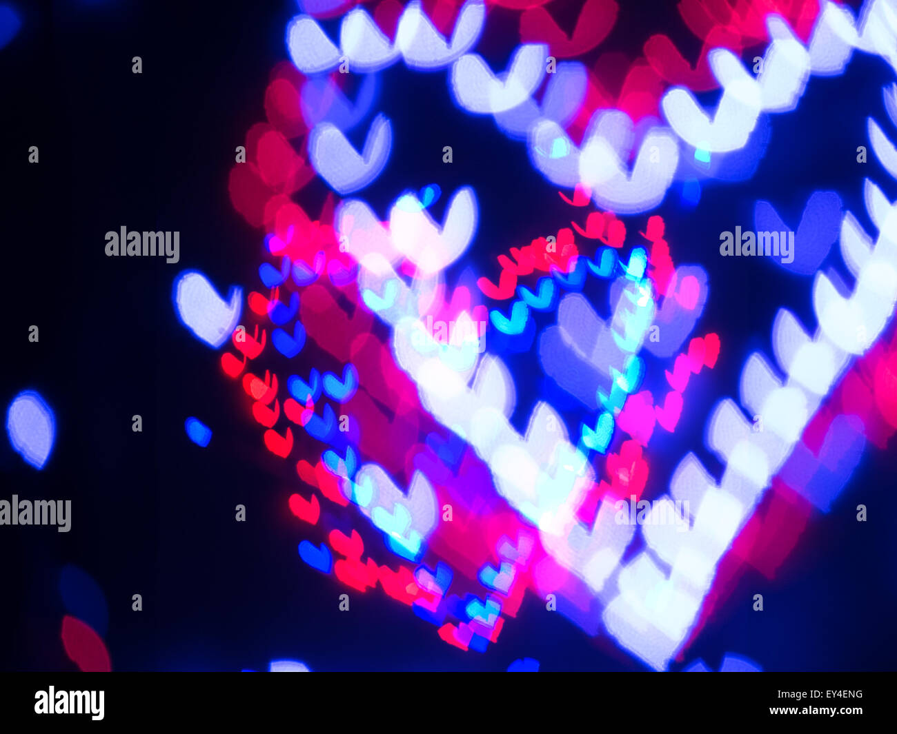 Heart bokeh background, Love Valentine's day background Stock Photo - Alamy