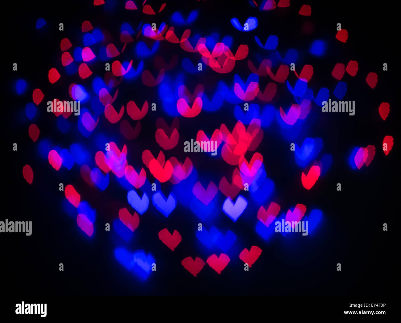 Heart bokeh background, Love Valentine's day background Stock Photo - Alamy