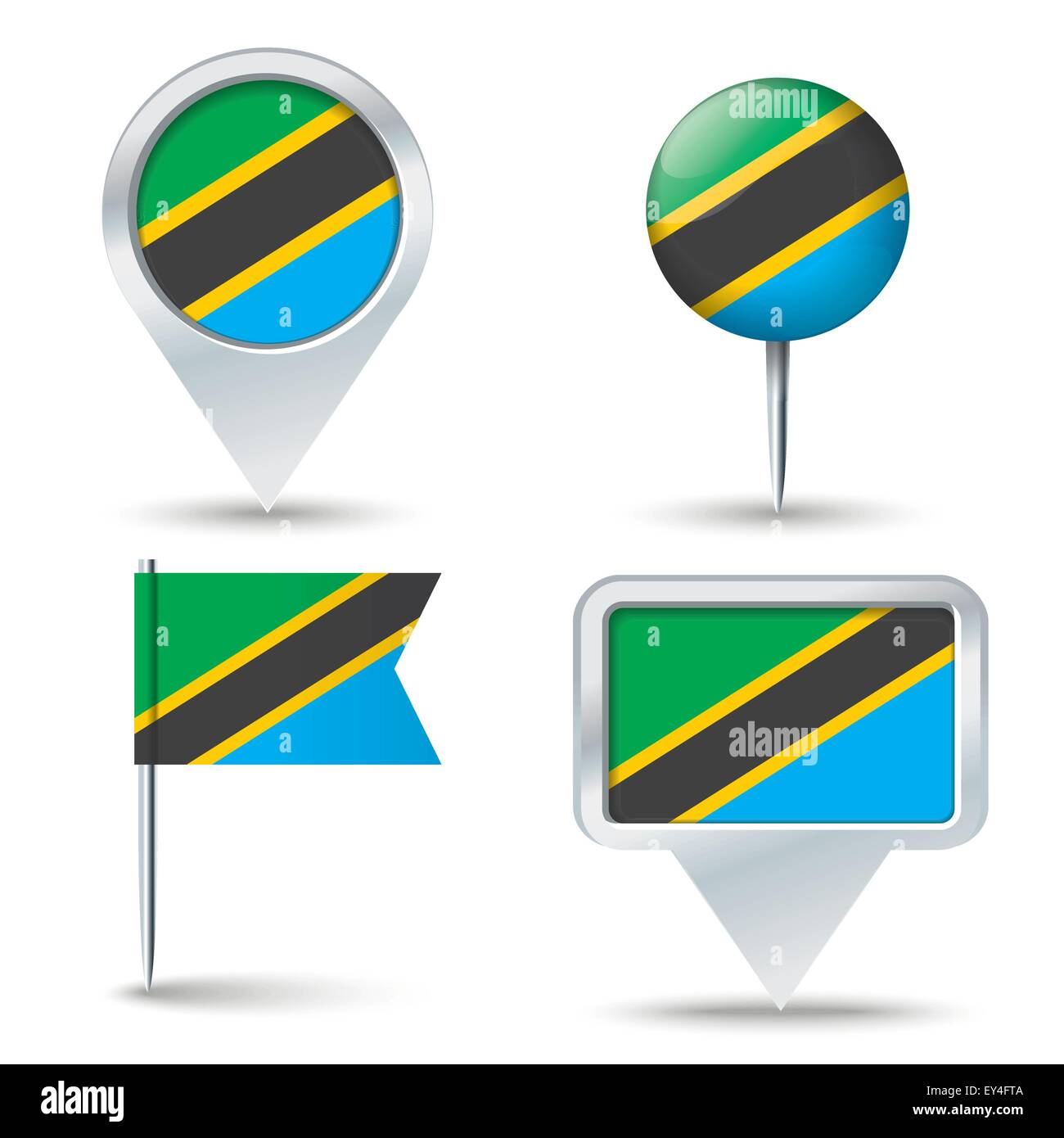 Tanzania flag vector vectors hi-res stock photography and images - Alamy