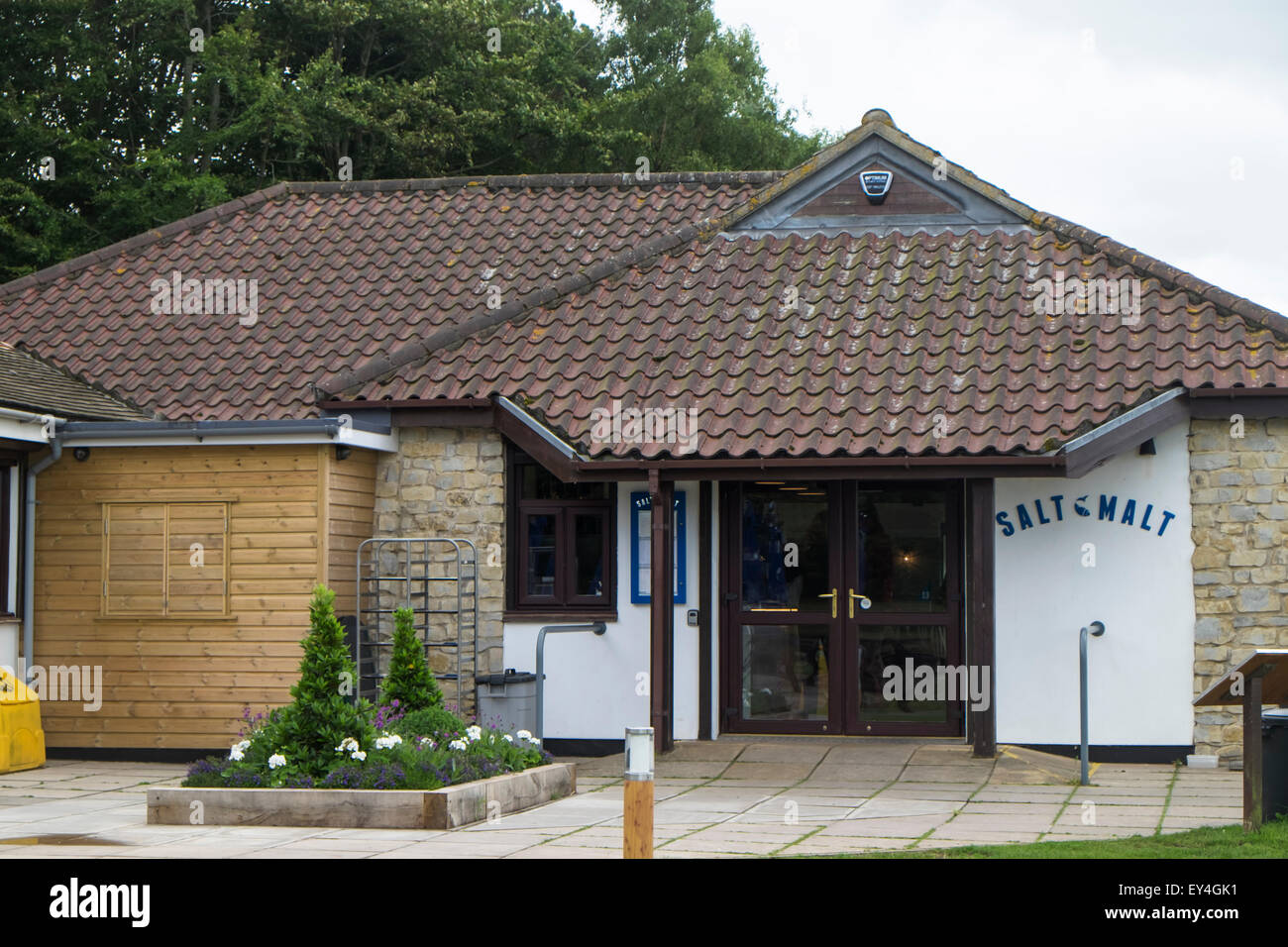 Chew Valley Lake Somerset England UK Salt and Malt Cafe Stock Photo Alamy