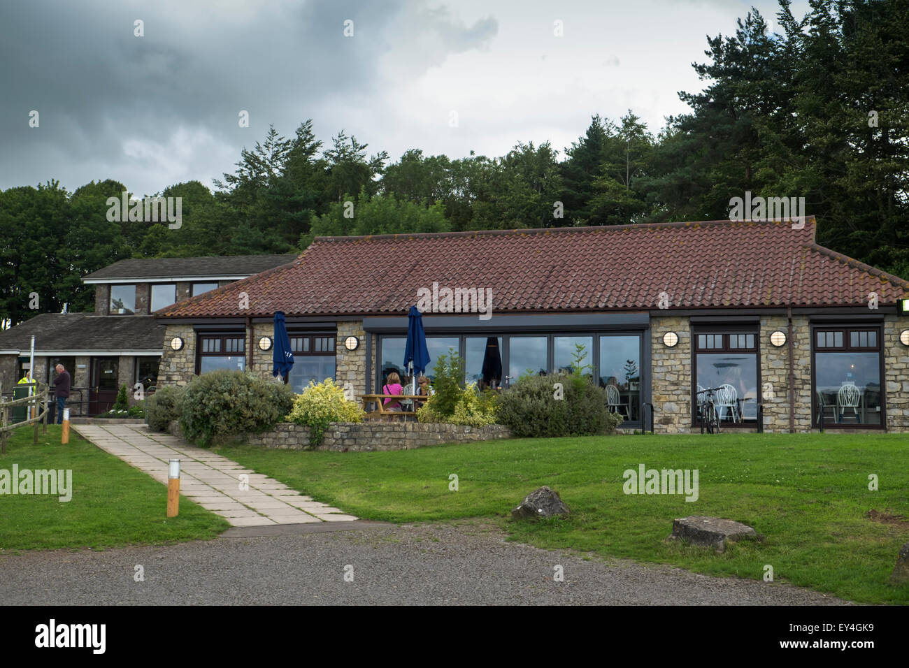 Chew Valley Lake Somerset England UK Salt and Malt Cafe Stock Photo Alamy