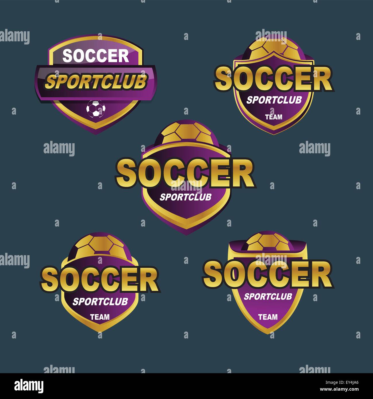 badge soccer football sport logo Stock Vector Image & Art Alamy