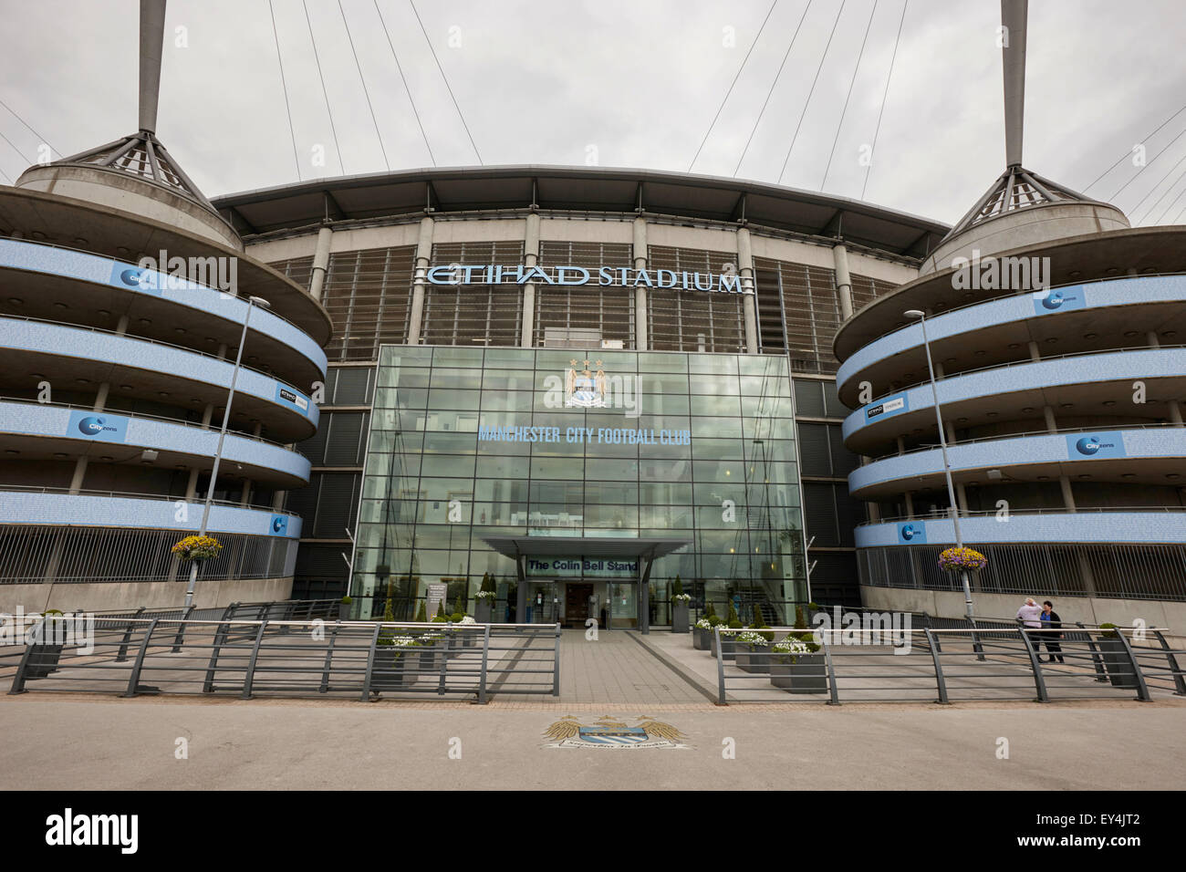 Manchester City man city etihad stadium eastlands city of manchester stadiium uk Stock Photo