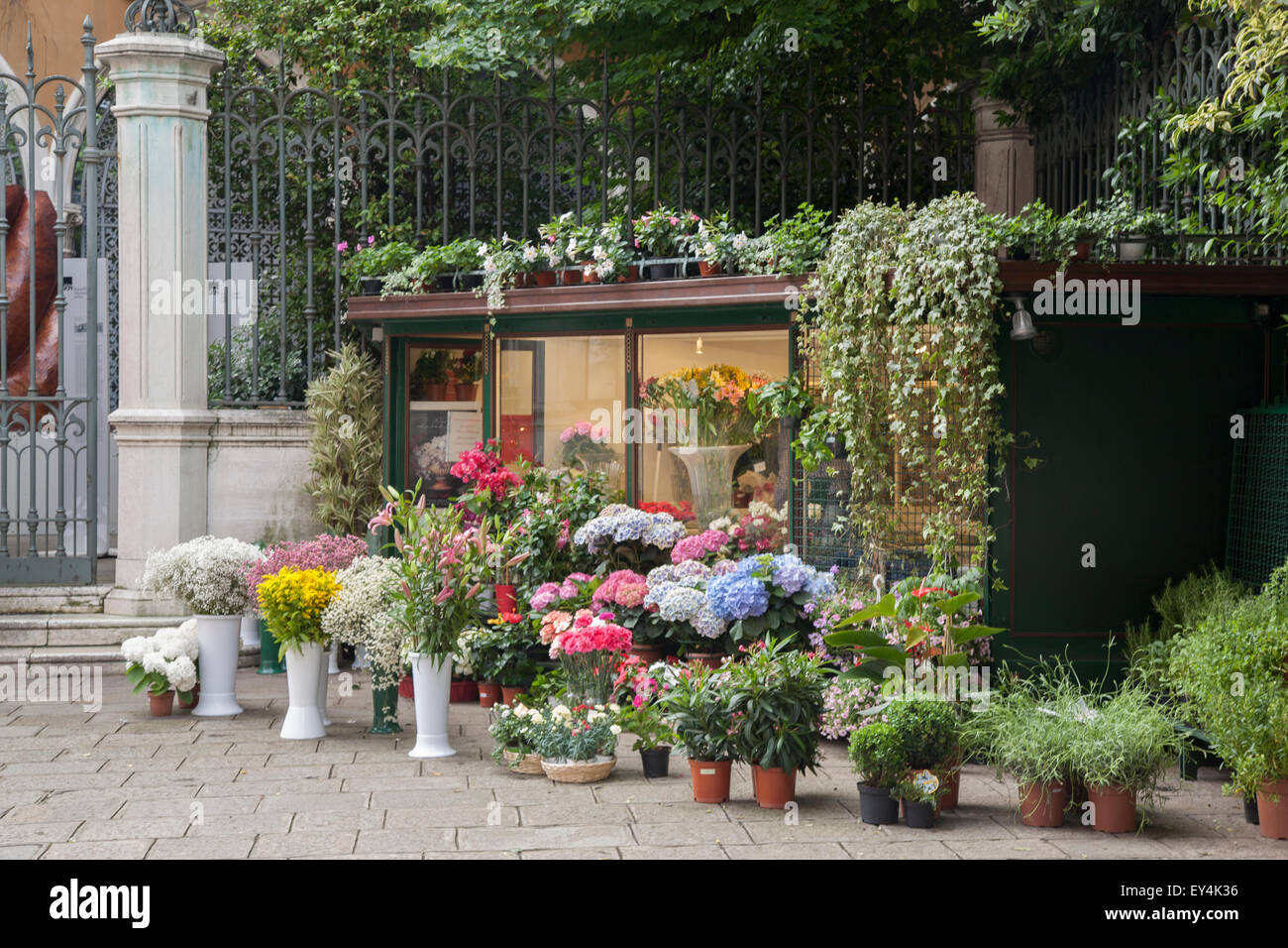 Florist in Venice, Italy, Europe Stock Photo - Alamy