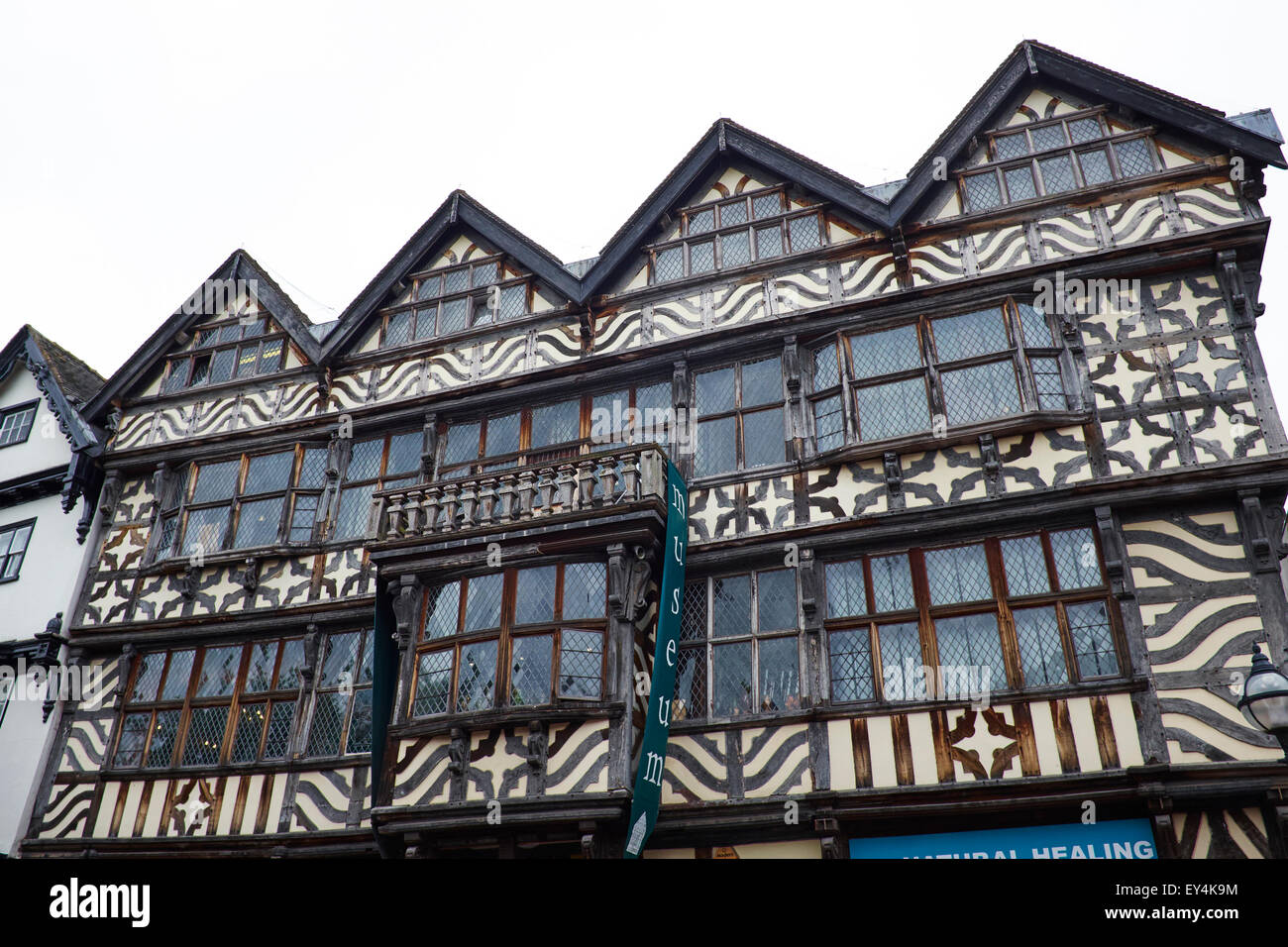 Elizabethan Ancient High House In The Town Centre Is The Largest Timber-Framed Town House In England Stafford Staffordshire UK Stock Photo