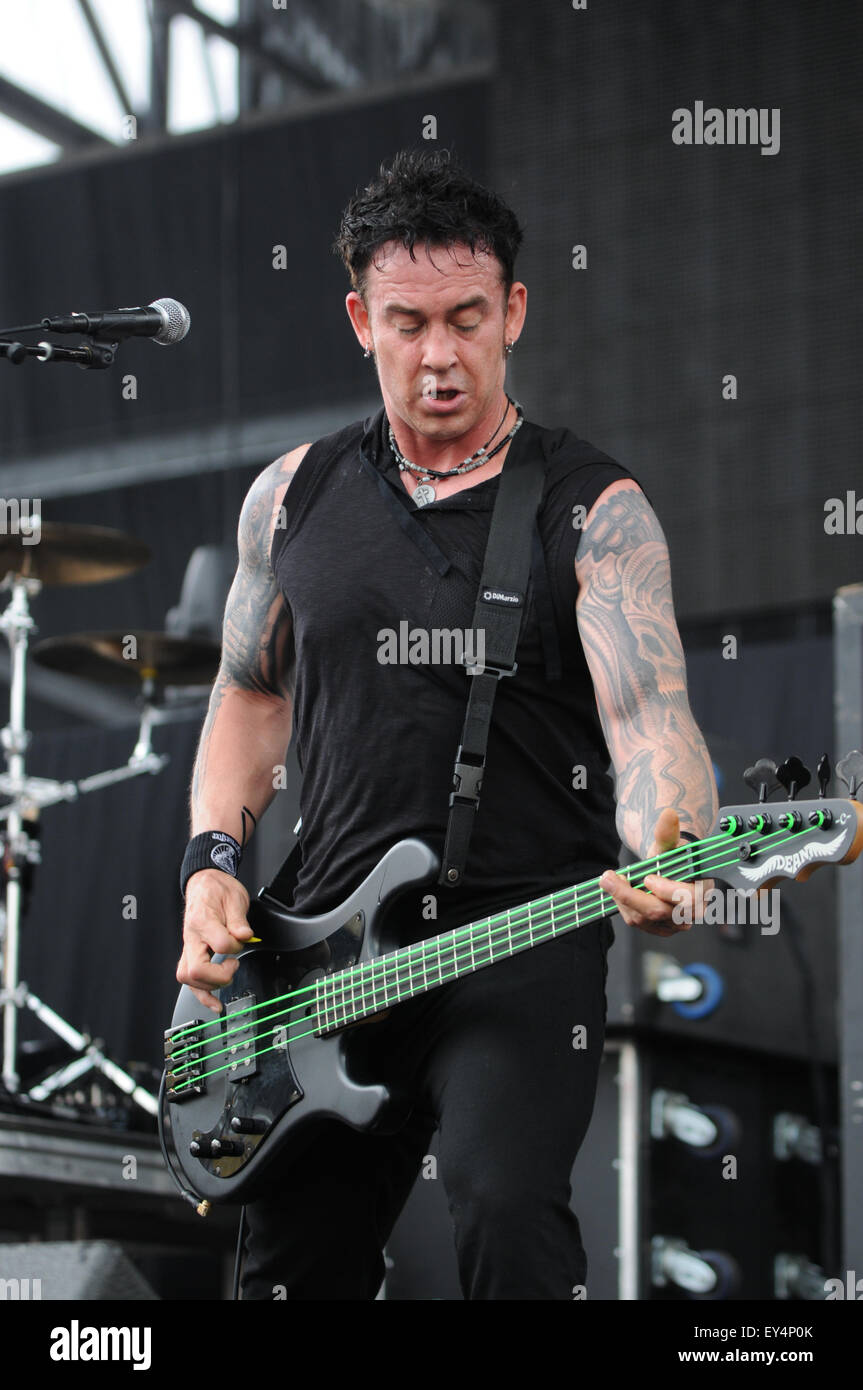 Rock on the Range Heavy Metal Music Festival, Mapfire Stadium, Columbus, OH, USA on Saturday, May 16, 2015  Featuring: Saint Asonia Where: Columbus, Ohio, United States When: 16 May 2015 Stock Photo