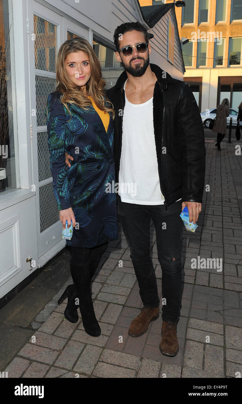 Taylor Morris collection launch party at The Chelsea Gardener in London - Arrivals  Featuring: Laura Frazer Hutton, Spencer Matthews Where: London, United Kingdom When: 20 May 2015 Stock Photo