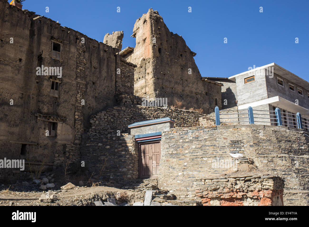 The buddhist temple on the mountain hi res stock photography and