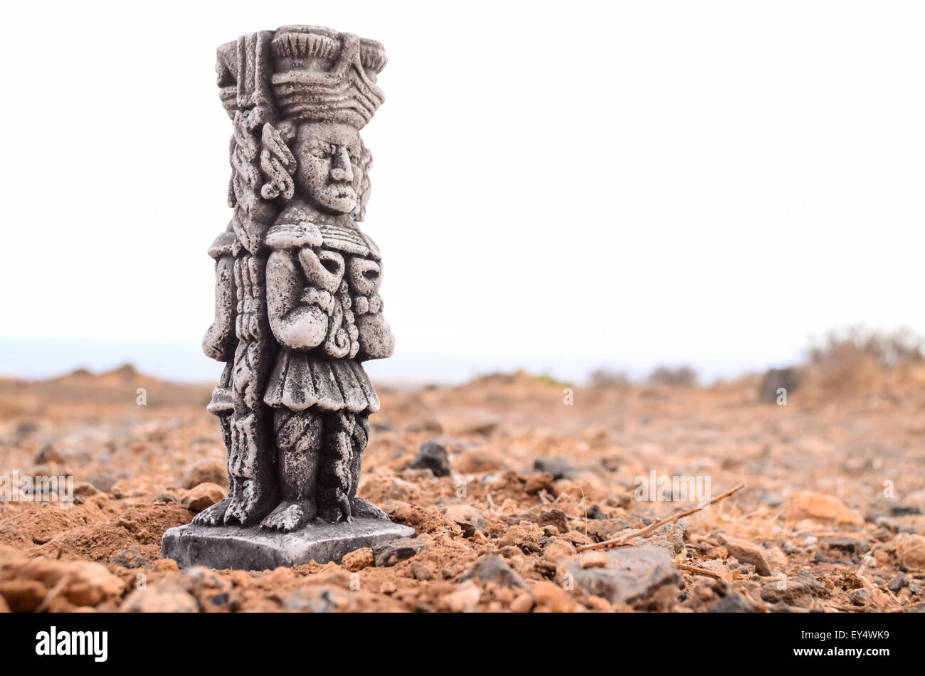 Ancient Maya Statue Stock Photo Alamy