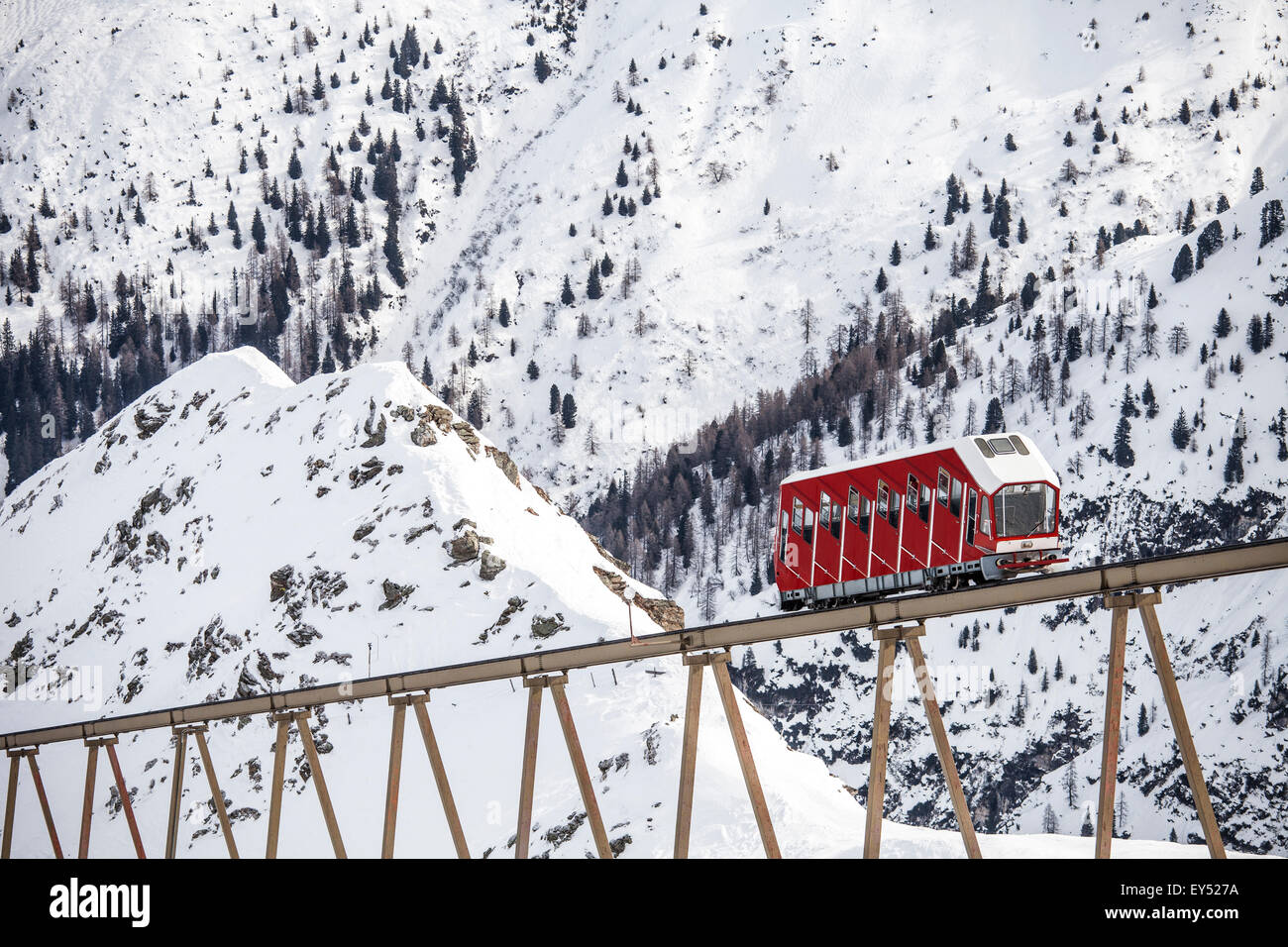 Olympia Express at Axamer Lizum, ski station, Innsbruck, Tyrol, Austria Stock Photo