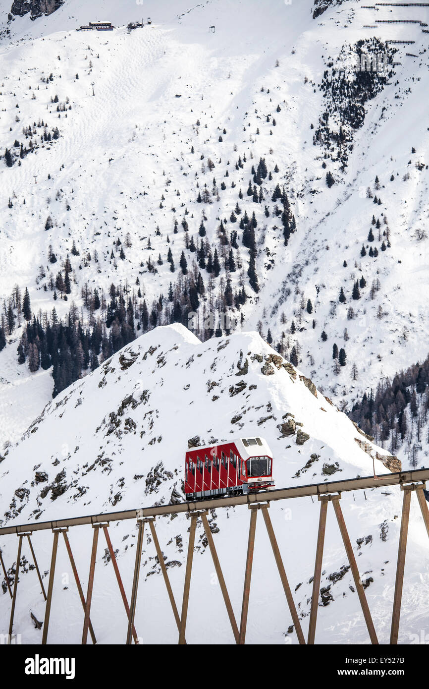 Olympia Express at Axamer Lizum, ski station, Innsbruck, Tyrol, Austria Stock Photo