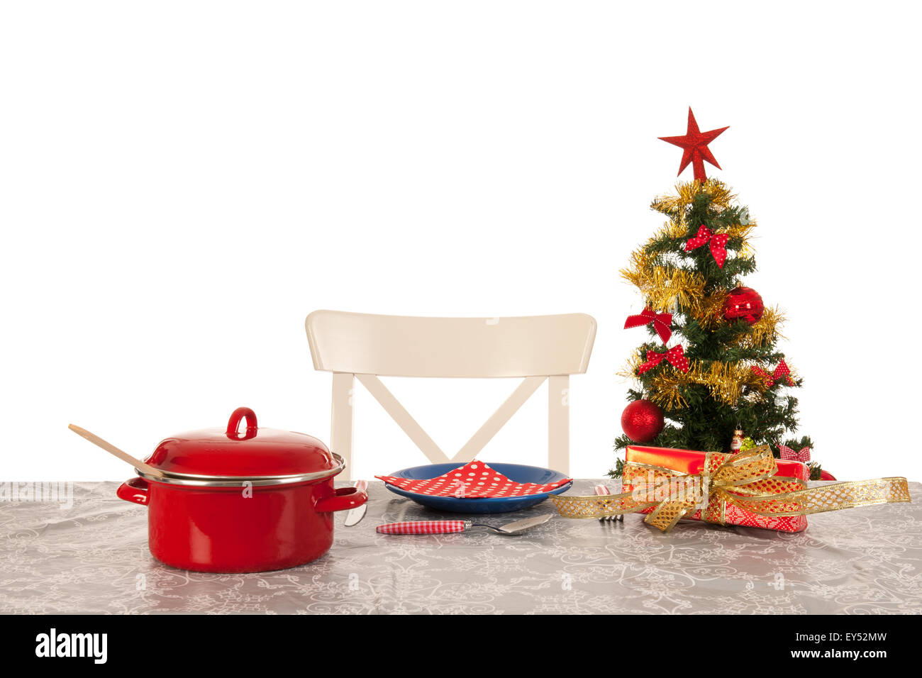 Christmas dinner for one person Stock Photo - Alamy