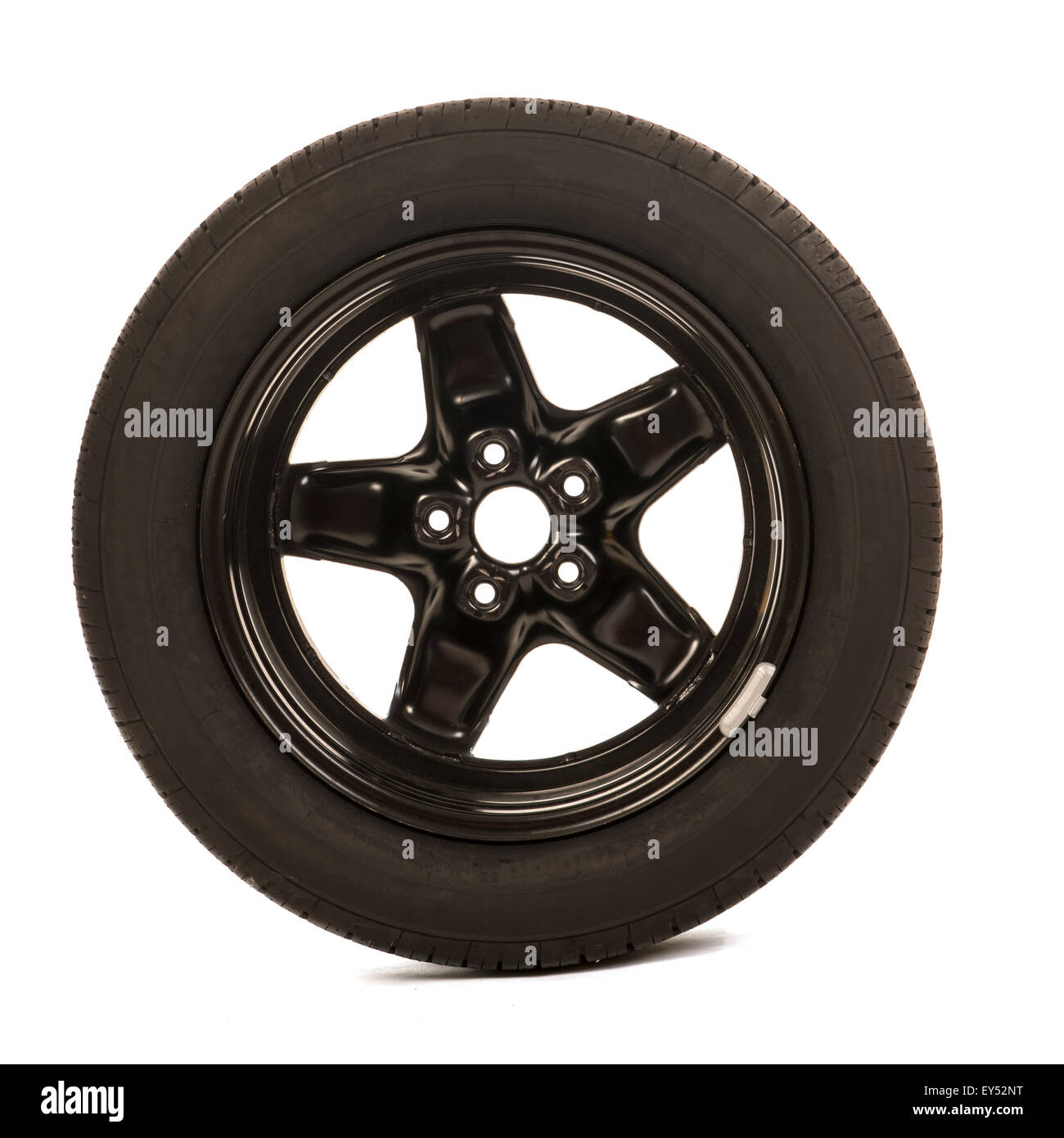 Car wheel isolated over white background Stock Photo - Alamy