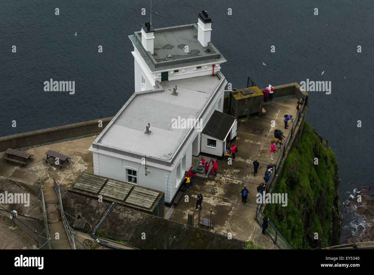 West Light Lighthouse on Rathlin Island Stock Photo Alamy