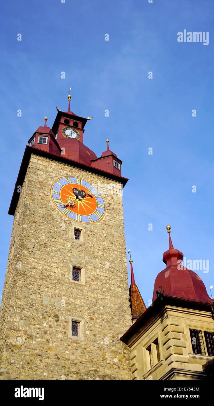 Clock tower in old city hi-res stock photography and images - Alamy