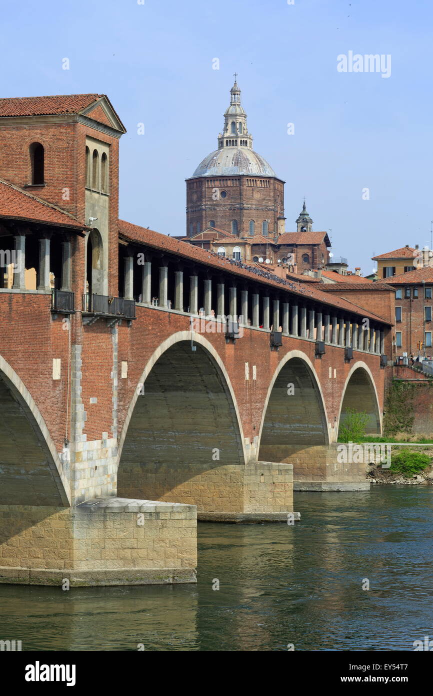 Ponte Coperto, Pavia, province of Pavia, Lombardy, Italy Stock Photo