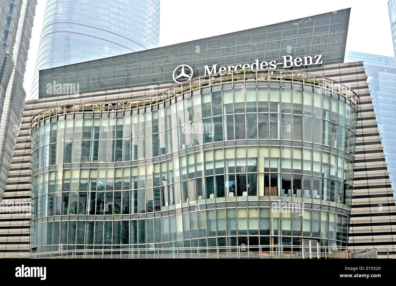 Mercedes-Benz office Pudong Shanghai China Stock Photo