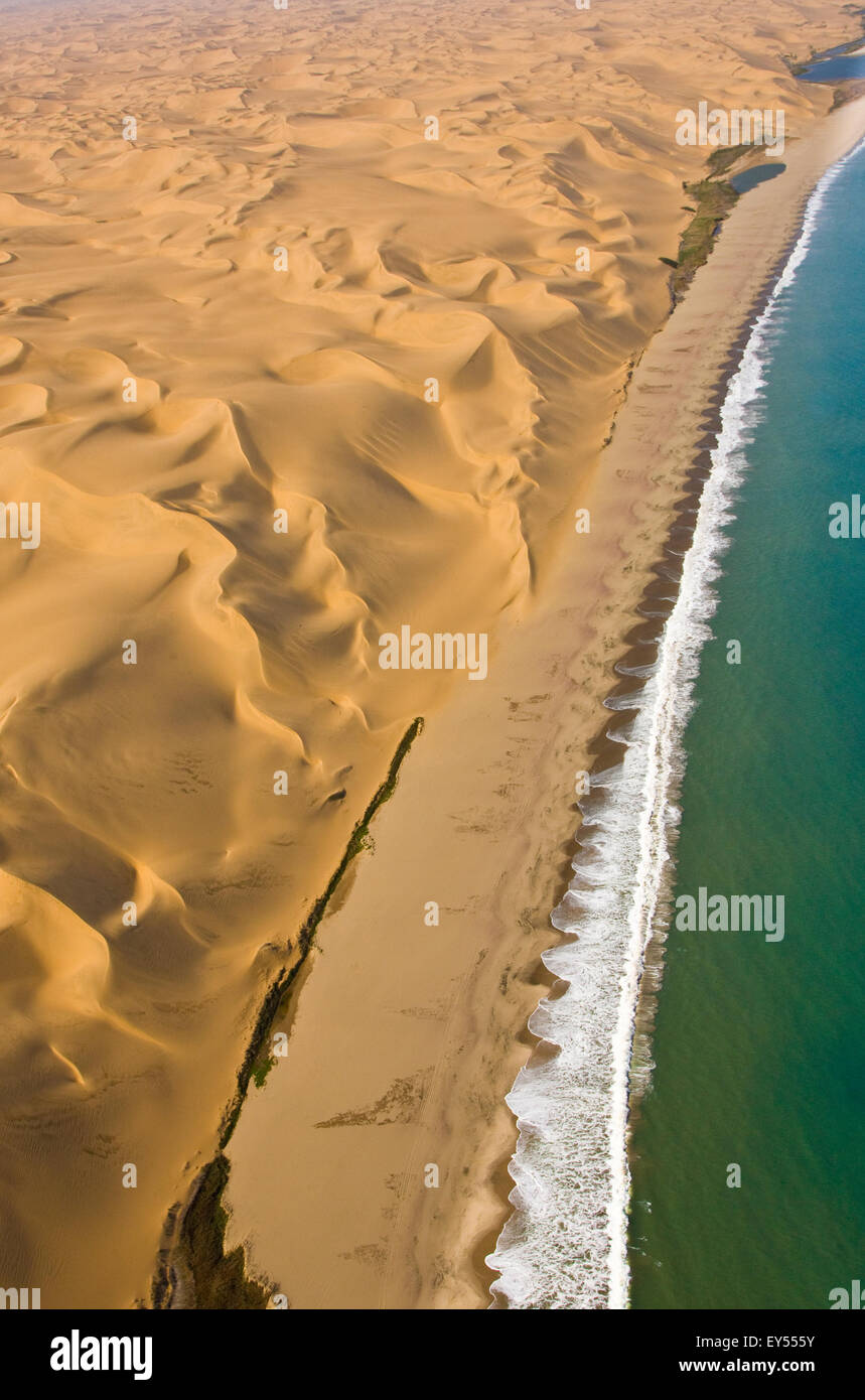 Aerial View Of Coastal Dunes Namib Desert Namibia Stock Photo Alamy