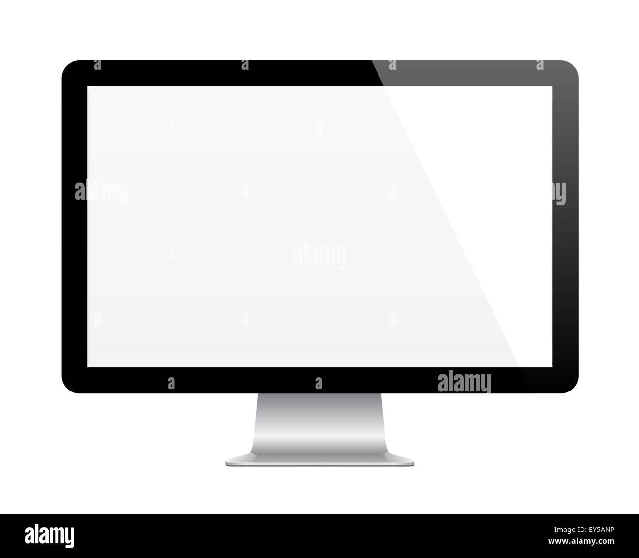 Modern Computer Monitor Stock Photo