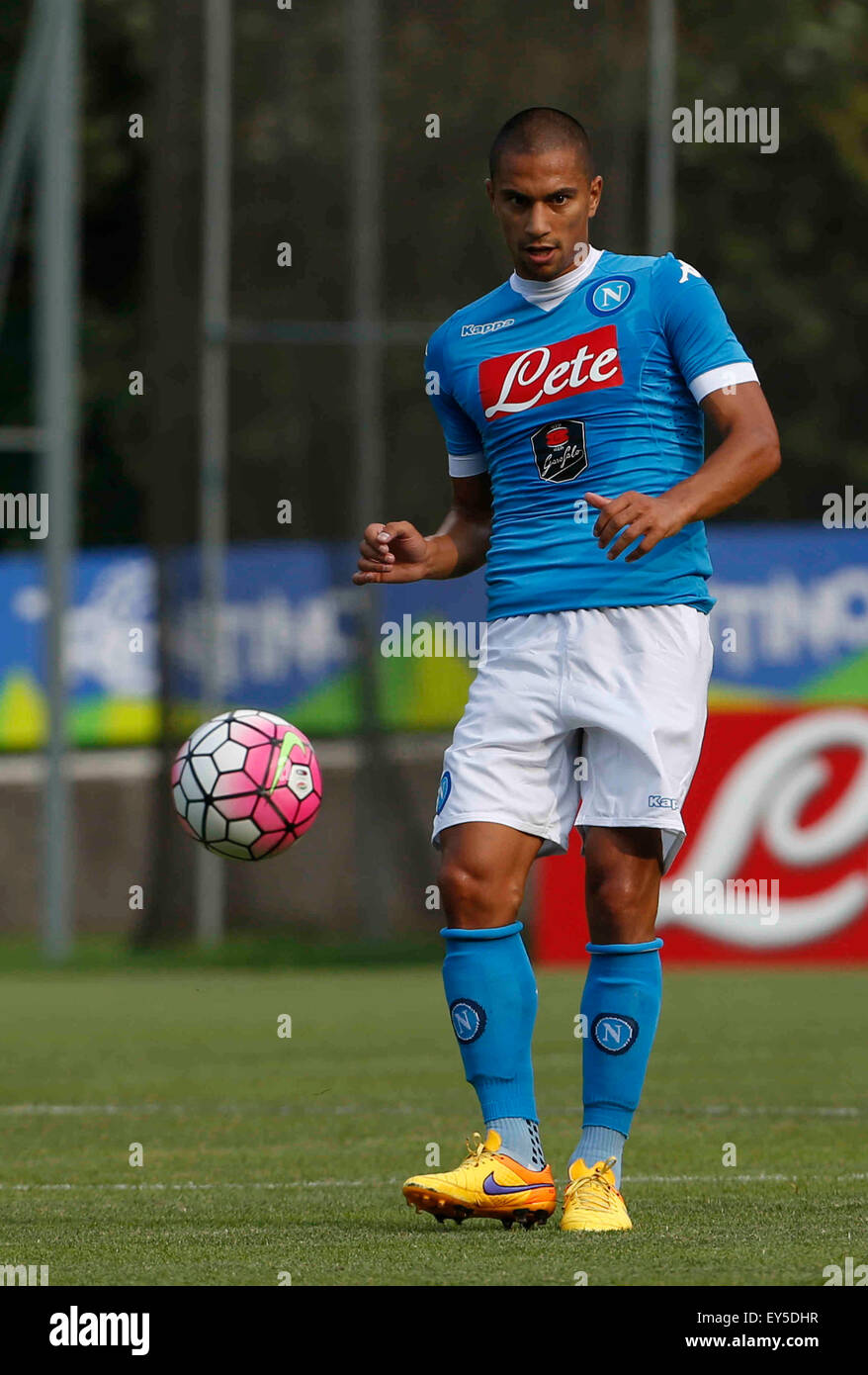 Dimaro, Italy. 21st July, 2015. Gokhan Inler  during friendly match soccer between ssc Napoli and Ananue for preseason summer training of Italy soccer team  SSC Napoli  in Dimaro Italy.  Credit:  agnfoto/Alamy Live News Stock Photo